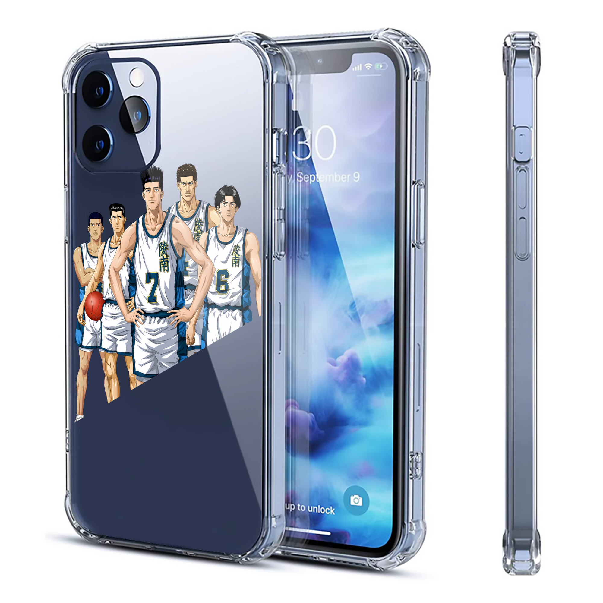 （画像用） SLAM DUNK／スラムダンク 【iPhone 12シリーズ対応】透明スマホケース（クリアソフトケース）